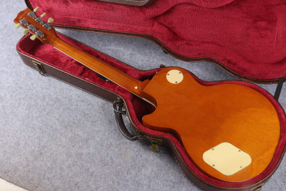 Les in stock 1959 R9 honey burst Paul LP style standard best tiger fire electric guitar,Musical InstrumentsFree shipping