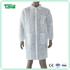 Wholesale Anti Bacteria Nonwoven Disposable Lab Coat With Pocket from china suppliers