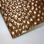 Grade 304 2B/BA finish 0.8mm Thickness Ripple Honeycomb stainless steel texture