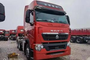 Wholesale 2nd Hand Trailers 3 Seats 6×4 Drive Mode 460hp HOWO Tractor Trailer Red Color 10 Tires from china suppliers