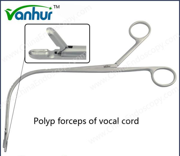Steel Throat Instruments Polyp Forceps Of Vocal Cord For Professional Polyp