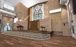 Church Linear Custom Grooved Acoustic Wall Panels Tongue And Grooved Sound