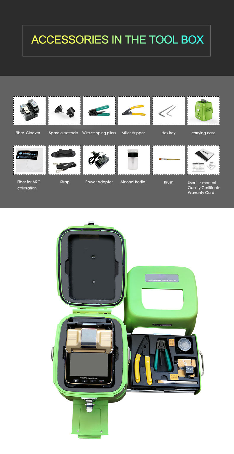 High Speed Fiber Optic Tools Signal Fire AI-8 6 Motors Optical Fiber Fusion Splicer