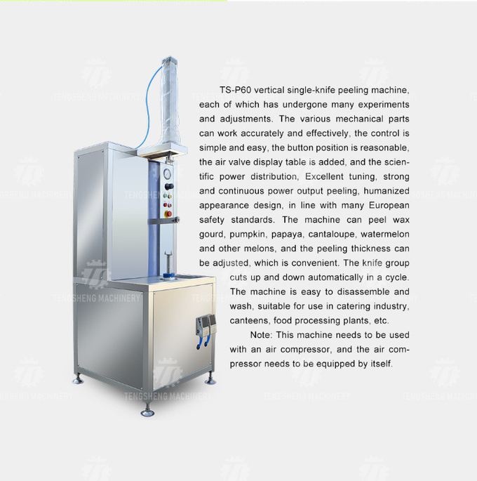 Automatic Stainless Steel Pumpkin Peeling Machine Melon And Fruit Peeler