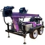 Portable Water Well Drilling Rigs Lifting force 12T Water Well Drilling Trailer