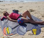 Camping Rug, Beach Blanket Silky Soft 85"x72" Boho Sand Proof Beach Blanket Sand