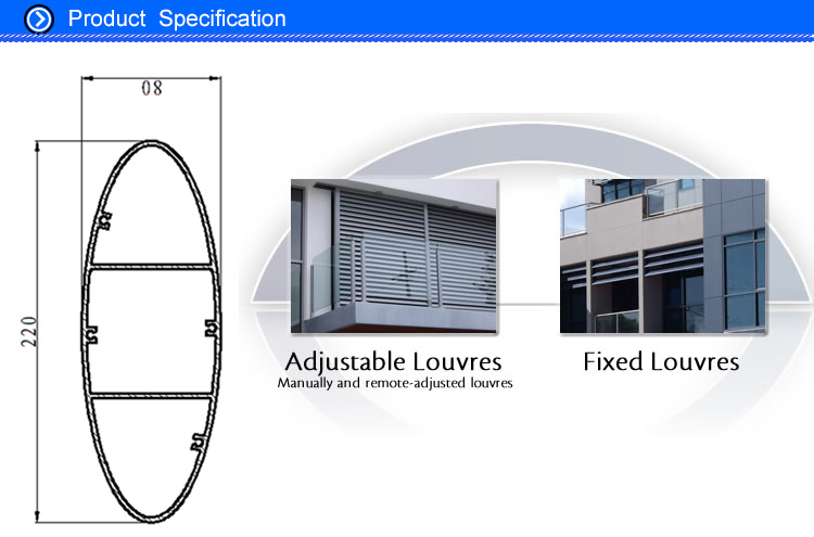 external aluminium louvres , sun shade aluminium louvers