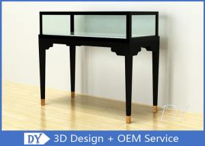 Wholesale Black Stainless Steel Frame Jewellery Display Counter With Locks 10mm Thickness from china suppliers