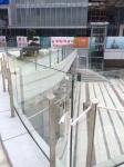 Middle East popular glass balcony railing stainless steel posts