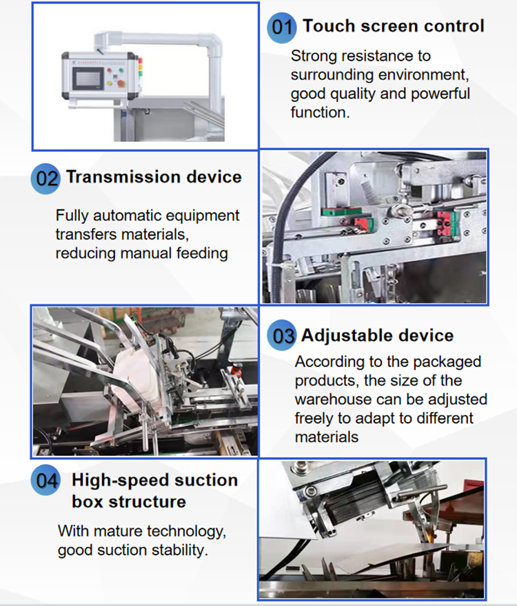 packing boxes Hot selling pouch in bag automatic carton vertical cartoner with low price cardboard box folder gluer