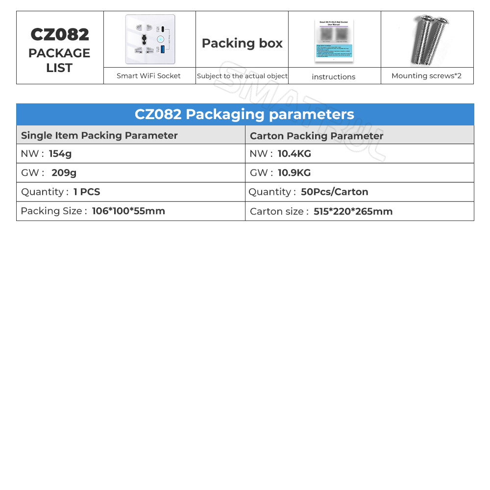 Wifi Wall Universal Socket Type C + USB Fast Charging For US EU UK Plug APP Remote Control Tuya Smart Home Automation