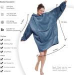 Various Colors Hooded Wearable Blanket As Birthday Gifts For Women