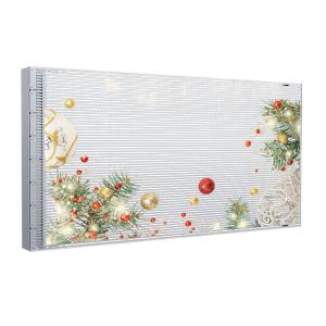 Wholesale P4 Adhesive Transparent LED Display Front Service Only 3.5 kg Per Square Meter from china suppliers