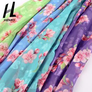 Wholesale CE Soft Tulle Fabric Women'S Clothing Pure Polyester Dress Chiffon Fabric from china suppliers