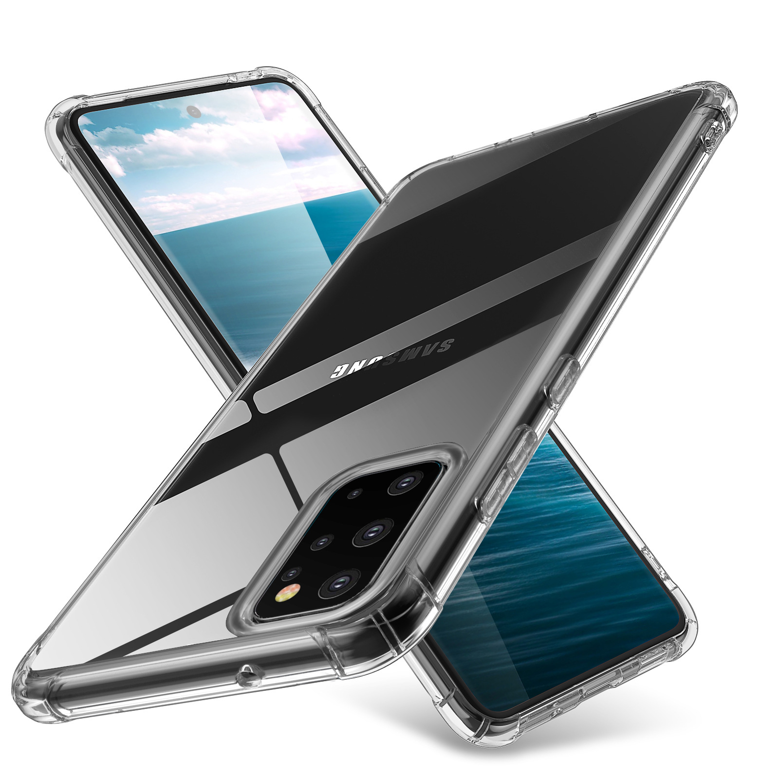 Custom Clear TPU Phone Case For Samsung Galaxy S20 Ultra 100% Test And Transparent Design