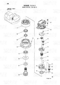 Wholesale Hydraulic Swing Motor Drive Excavator Swing Drive Catalog 4445648 4470057 ZX70 from china suppliers