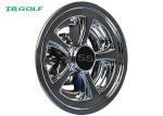 Aluminum 5 Spoke Ss Golf Cart Hub Caps Chrome Finishing For Club Car