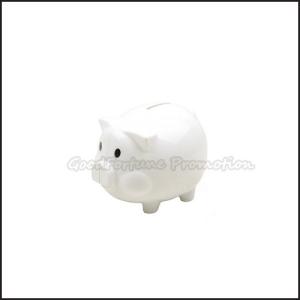 Wholesale Hot Sale promotional white lovely piggy bank coin case money box savings bank gift from china suppliers