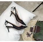 Block Heel Women Round Toe Shoes Slip Resistant With Synthetic Material