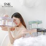 Large Capacity Logo Custom Pink Clear PVC Wash Bag Makeup With Handle