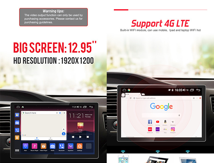 Touchscreen Multimedia Player Auto Android With 360 Bird View GPS Navigation