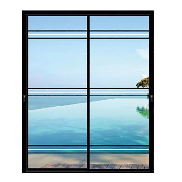 Commercial Project Sliding Door Exterior Aluminum Alloy with Triplex Glass