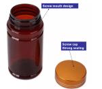 Wide Mouth Medicine Bottles 100cc 200cc PET Pill Bottle For Vitamin Capsule