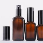 Glass Square Spray Oil Pump Bottles 10ml To 100ml