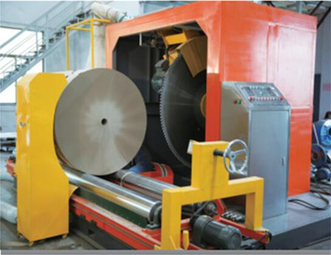 43kw Paper Jumbo Roll Slitter Cutting Machine With Electric Circular Saw Blade