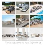 Outdoor Aluminum Furniture Garden Aluminum Sofa Set for Aluminum Material