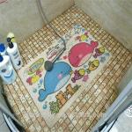 Cartoon Coir Entrance Matting , Non Slip Bathroom Mats Eco - Friendly