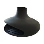 Thickness 3mm Wood Burning Fire Pits ISO9001 Suspended Log Burner