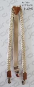 Wholesale Beige Elastic Tape Mens Fashion Suspenders For Kids Nickel Steel Clip Available from china suppliers