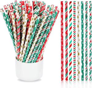 Wholesale 7.75&quot; SGS Biodegradable Striped Straws from china suppliers
