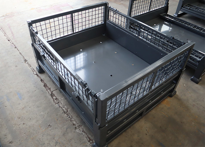 Customized Steel Collapsible Pallet Cage With Padlock Locking System