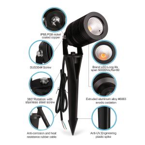 Wholesale IP66 LED Garden Spot Light Waterproof Garden Spike Light Outdoor LED Ball Lamp from china suppliers