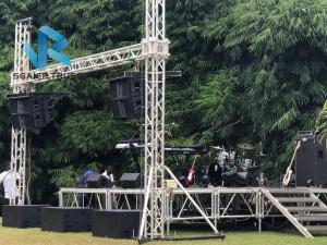 Wholesale Outdoor Stage LED Screen Truss System Quickly Assemble Silver / Black Color from china suppliers