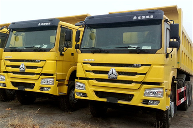 10 Wheel Mining Tractor Trailer Dump Truck , 60 Tons Tractor Head Trucks