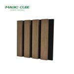 Vertical Wood Slat Wall Panels For Interior Acoustic Treatment And Noise