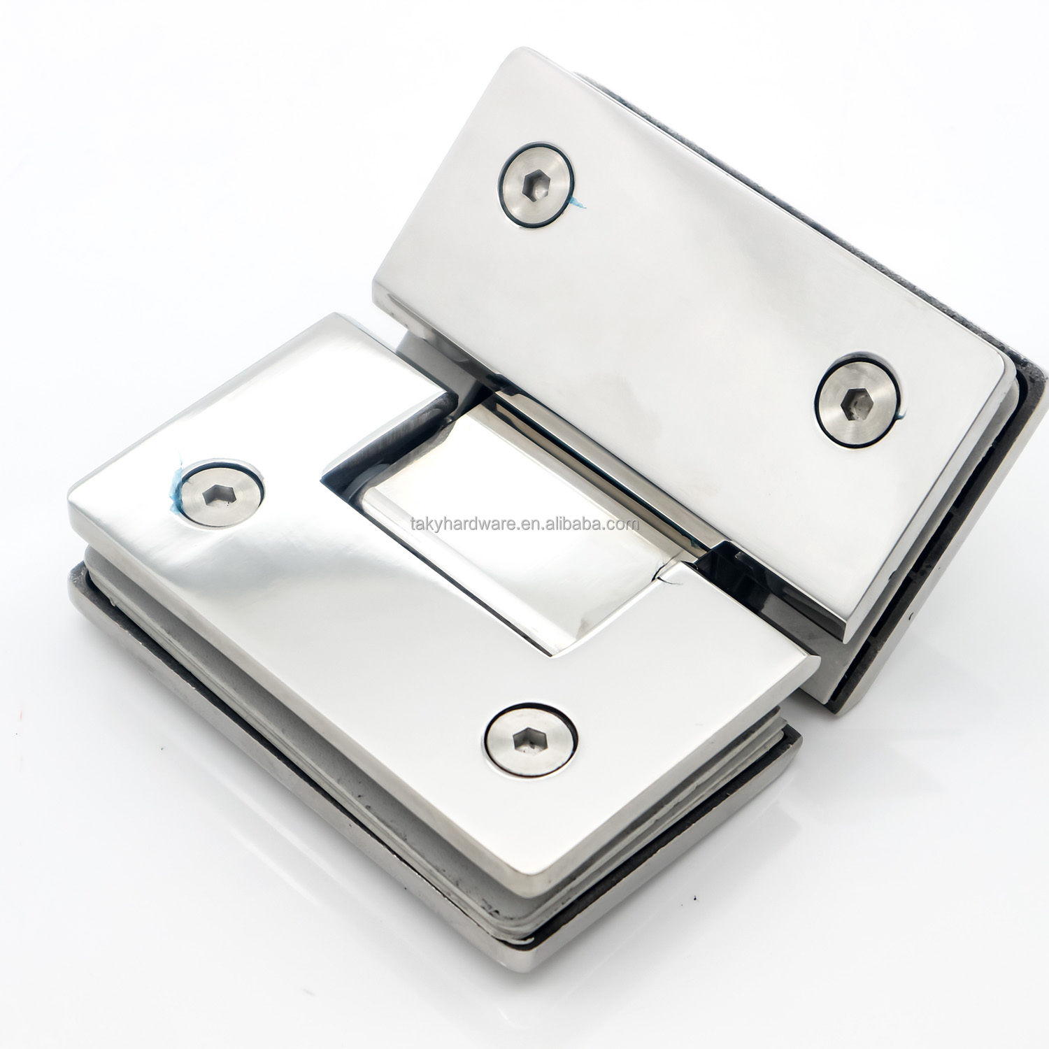 Customizable Stainless Steel 304 Shower Door Hinge in Rose Gold for 45KG Door Weight