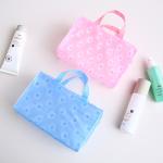 Polyester Large Travel Toiletry Cosmetic Bag For Women