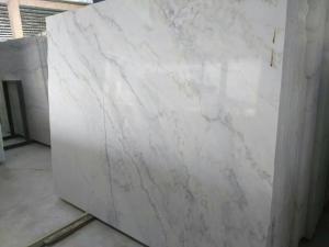 Wholesale High Density Marble Wall Panels For Showers / Room , White Marble Slab Flooring from china suppliers
