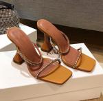 PATENT PU Ankle Strap High Heel Sandals Wine Glass Heel For Ladies