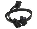 OBD2 OBDII 16 Pin J1962 Male 24V to Dual Female Flat Splitter Y Cable