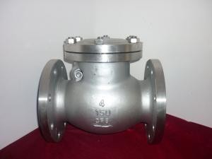 Industrial Swing Cast Steel Check Valve A216 WCB CF8M 316 Material High Strength