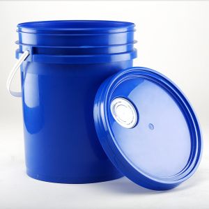 Buy cheap Food-Grade 5 Gallon Double Wall PP Bucket with Sealed Oil Spout Lid and White from wholesalers