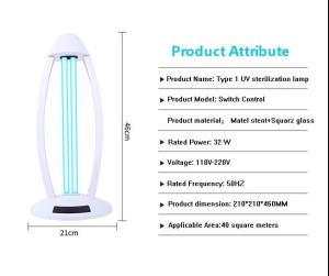 Wholesale Uv Ultraviolet Germicidal Antibacterial Sterilizer Lamp For School / Bedroom from china suppliers