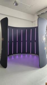 Wholesale Customized logo 360 Photo Booth Backdrop With RGB Led Light from china suppliers