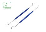 Double Head Plastic Periodontal Probe Oral Examination Kit