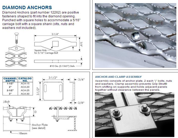 8 Diamond Aluminum Safety Grating Stair Treads With Customer Specified Length